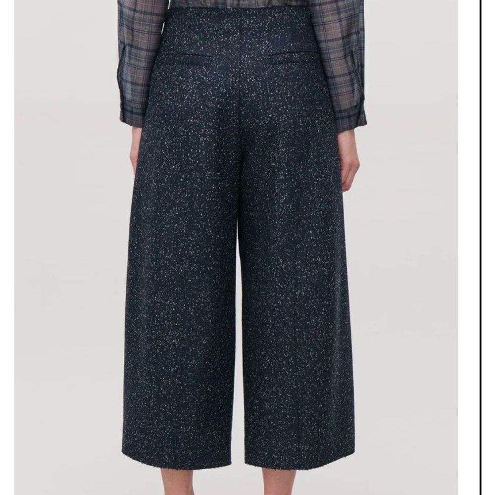 Cos Loop-Stitched Rounded Wool Culottes - image 2